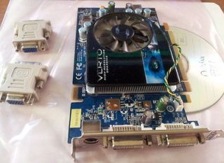   GF 8600GT 256MB DDR3 DUAL DVI VGA DESKTOP SLI WIN7 XP PCI EVIDEO CARD