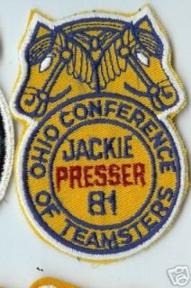 1981 old TEAMSTERS Labor Union patch OHIO CONFERENCE
