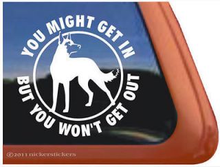   MALINOIS Guard Dog ~ High Quality Vinyl Dog Window Decal Sticker