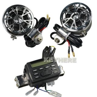 Radio Waterproof 12V Motorcycle/ATV FM Speaker Set with /CD Input 