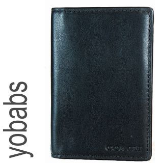   74310 Legacy Leather Bifold Men Black Wallet Card Case NWT SEE ALL