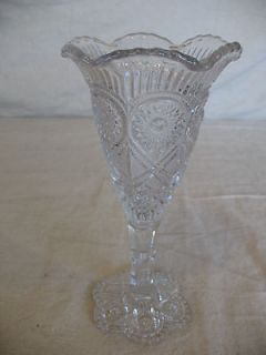 imperial glass vase in Carnival Glass