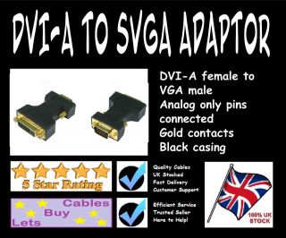 DVI female Socket to SVGA VGA male Pins Adapter converter Digital 