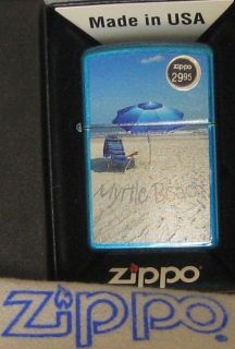   MYRTLE BEACH Lighter Beach Sand Chair Umbrella Ocean MINT In BOX