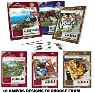   CANVAS PAINT BY NUMBERS ARTIST ACRYLIC PAINTING KITS LARGE OR STANDARD