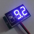   20 30V Voltmeter Digital Volt Panel Blue LED Motorcycle Voltage Meter