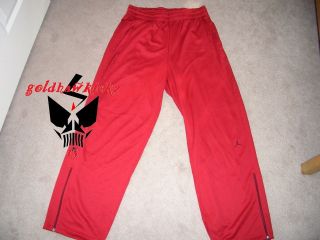 Nike jordan drifit warmup tracksuit pants red L chicago bulls chris 
