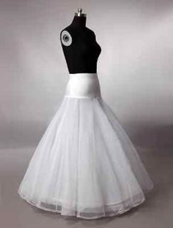   FULL A LINE 1 hoop Tulle Crinoline Petticoat Underskirt Slip Dress