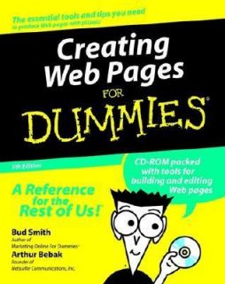 Creating Web Pages for Dummies by Bud E. Smith 2000, Paperback