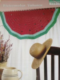 Watermelon Valance Crochet Needlecraft Pattern Instructions