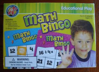Math Bingo Counting Teaching Teacher Supply Homeschool Educational 