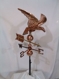 Copper Eagle Weathervane has Polished Finish with FREE ROOF MOUNT 