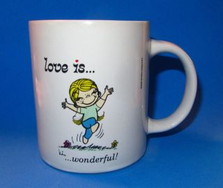 Love Is Wonderful Coffee Mug 2009 Minikim Kim Casali 11 Oz Sherwood 