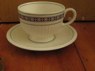 VINTAGE 1920s ENGLISH WEDGWOOD EDME TRENTHAM RED LARGE FOOTED CUP 
