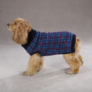   English Plaid Dog Sweater Warm Pet Clothing Turtleneck Dogs Sweaters