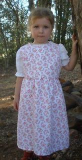 CUSTOM Girl jumper long full modest pink blue pick fabric & size 2 3 4 
