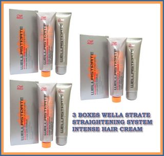 BOXES WELLA STRATE STRAIGHTENER STRAIGHTENING SYSTEM INTENSE HAIR 