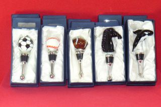   ORCA,HORSE & FAVORITES SPORTS WINE BOTTLE STOPPER,NEW,LOT 14 PIECES