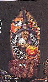Witch w Crystal Ball   Ceramic Bisque Ready to Paint / Finish   Kimple 