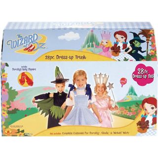 Wizard of Oz Dress up Trunk Kids Dorothy Glinda & Wicked Witch of West 