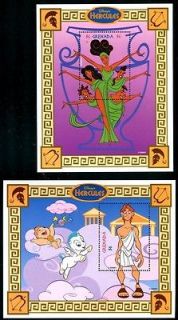 Grenada 2677 2678, MNH, Disney characters Fairy Tales Hercules. x8674