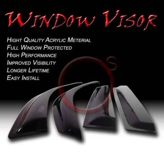04 09 Dodge Durango Smoke Window Vent Sun Shade Acrylic Rain Guard 