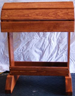 Wooden Saddle Stand / Fits English or Western Saddle Cherry Stain
