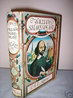 WILLIAM SHAKESPEARE A BIOGRAPHY BY IVOR BROWN ANTIQUE BOOK 1955