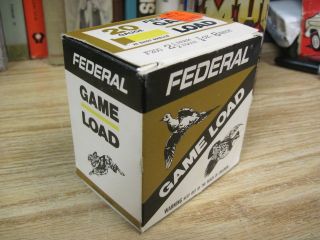   federal GAME LOAD EMPTY PAPER shotshell box 20 gauge 8 shot JMJ