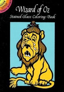 Wizard of Oz Stained Glass Coloring Book by Pat Stewart 1999 