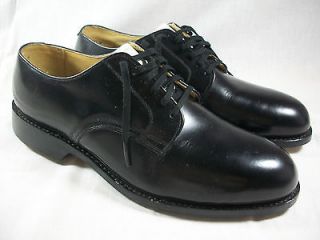 Vintage Endicott Johnson Mens Black Dress Derby Oxford Shoes 8 1/2 W