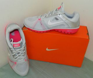 Nike Womens Free Move Fit Training Shoes White Gray Pink US Size 7 