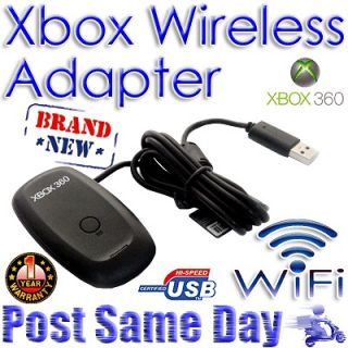 Black Slim USB Xbox 360 Wireless Gaming Receiver Adapter For Windows 