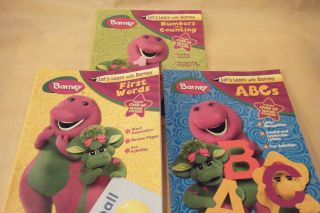 Learn Barney Workbooks ABC,s Numbers Counting First Words 180 reward 