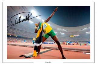 Usain Bolt   Olympic Legend   London 2012   A2 Poster Print