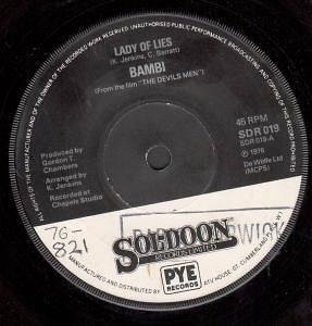   of lies 7 b/w somebody told me (sdr019) radio station stamp and writ