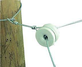   Duty Porcelain Corner Insulator for Electric fence on Wood Posts 50pk