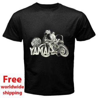 Yamaha Motocross Bike Buckle Vintage MX Black T shirt