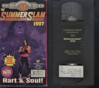 WWF SUMMERSLAM 1997 97 VHS COLISEUM VIDEO TAPE RARE