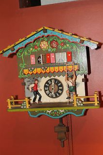 VINTAGE ANIMATED MUSICAL CUCKOO CLOCK PROJECT AS FOUND 
