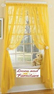 bright yellow curtains in Curtains, Drapes & Valances