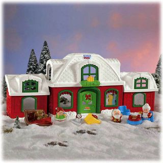 NEW~Fisher Price LITTLE PEOPLE North Pole Cottage Playset