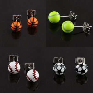 UV Stainless Steel 6mm Round Football Tennis Baseball Basketball Stud 