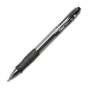 BIC Velocity Ballpoint Retractable Pen, Black Ink, Bold, 1.6mm, Dozen