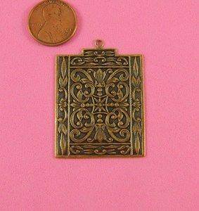 ANT BRASS SQUARE MOROCCAN PENDANT   1 PC(s)