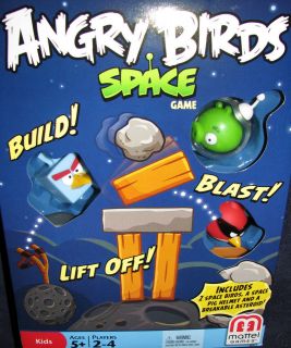 Angry Birds SPACE Game by Mattel New w/ breakable asteroid & space 