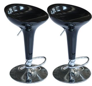 New Set of 2 Adjustable Swivel Bar Stool Pub Barstools Counter Chair 2 