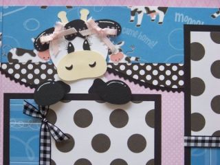   / Girl / Baby   2 Premade Scrapbook Pages Layout Paper Piecing