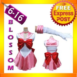 G31 Sailor Moon Pink Chibiusa Costume Cosplay Uniform Fancy Dress 