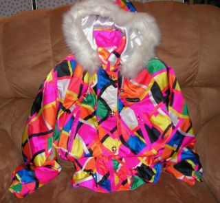 Andre Courreges Sport Futur coat jacket color block medium Japan 11 US 